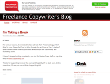 Tablet Screenshot of freelancecopywritersblog.com
